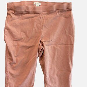 89th + Madison Rose Dusty Pink Stretch Bermuda Shorts w/ Pockets Women’s 18